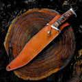 Premium Rambo III Bowie Knife Cosplay Replica with Walnut Stand