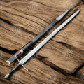 Aragorn Ranger Sword Replica with wooden scabbard, detailed hilt, and certificate of authenticity, perfect for collectors and LOTR fans.