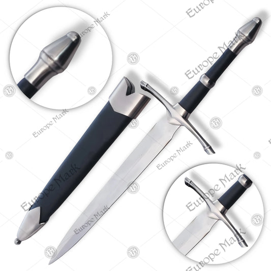 Premium Aragorn Strider Ranger Dagger LOTR Replica with stainless steel blade.