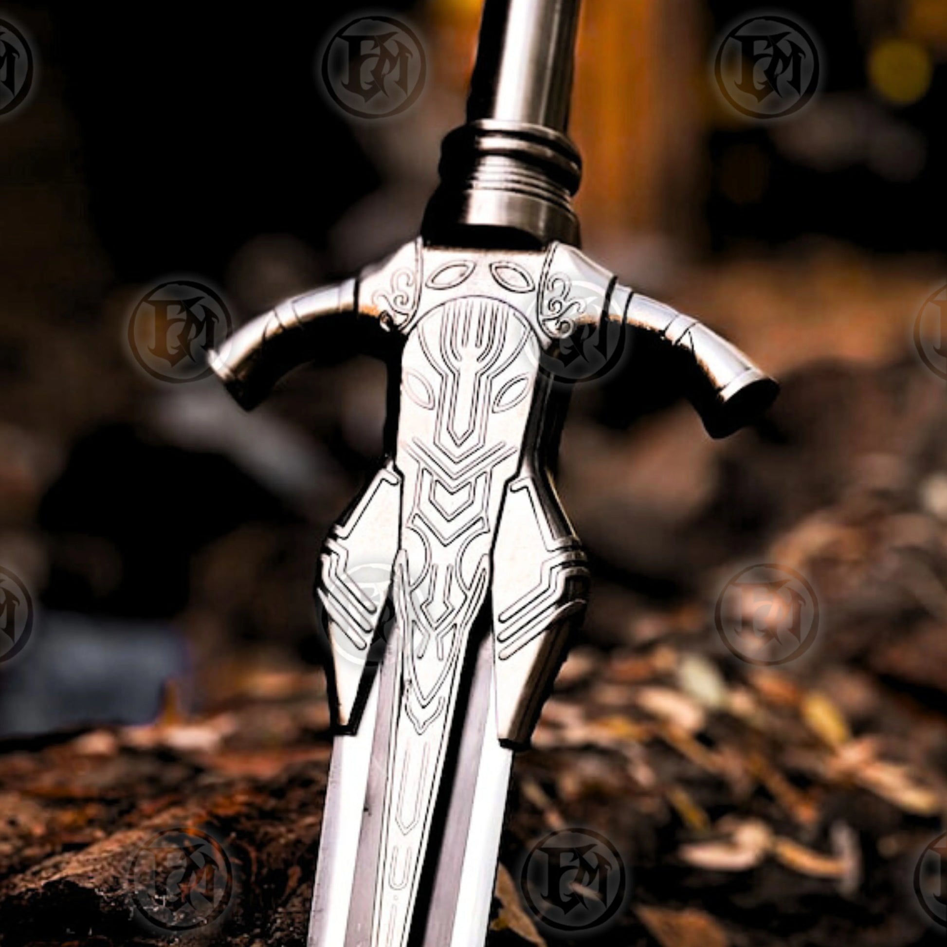 Premium Dark Souls Artorias Greatsword Replica with Ebony Plaque