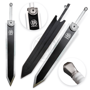  Berserk Guts Dragon Slayer Sword – High-Quality Replica with Leather Handle