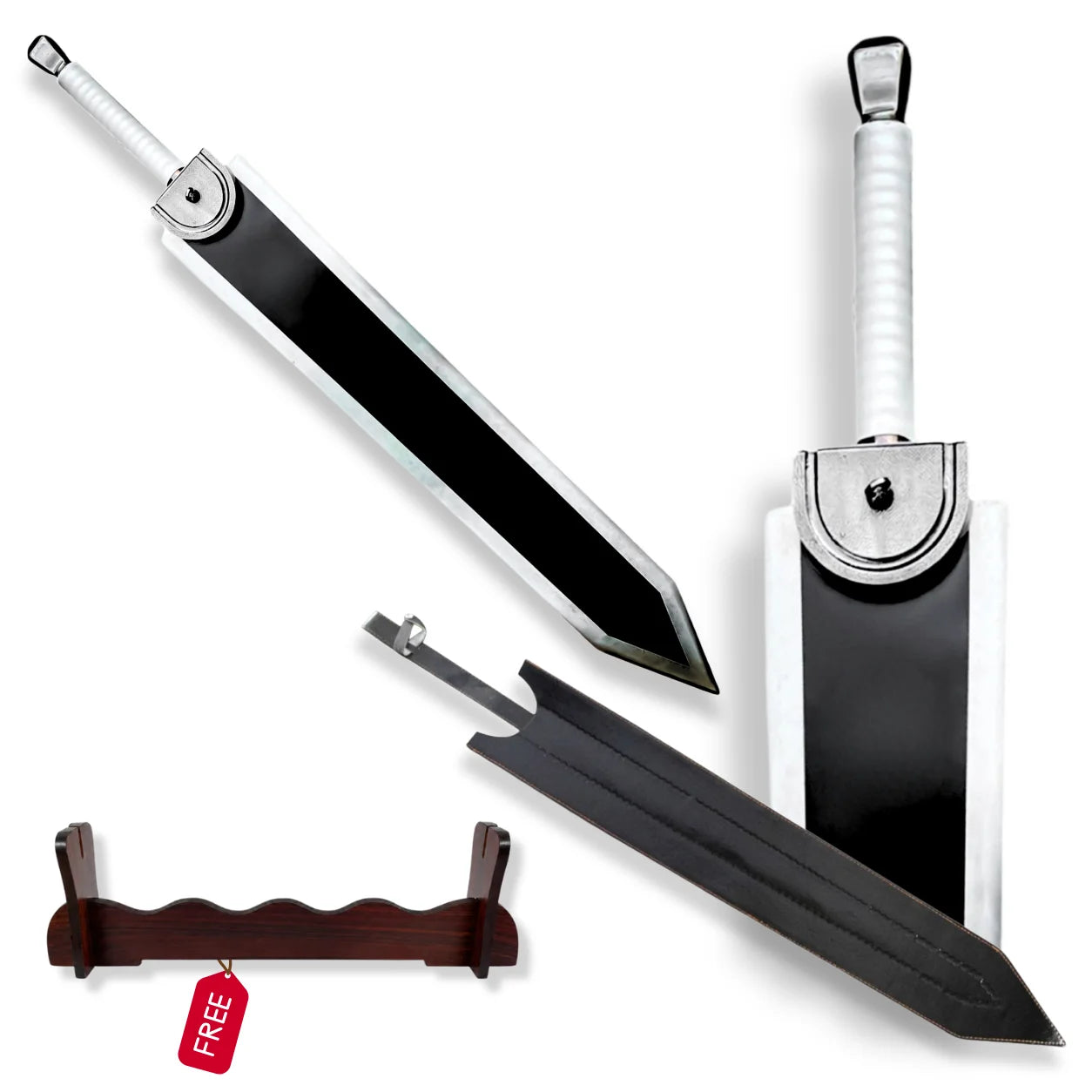 Berserk Guts Dragon Slayer Sword – High-Quality Replica with Leather Handle