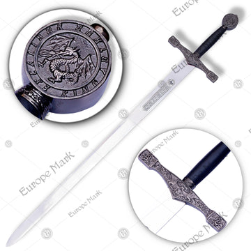 Premium Excalibur Cadet King Arthur Sword Replica with stainless steel blade.