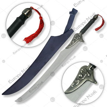 Premium Final Fantasy Auron Katana Sword Replica with stainless steel blade.