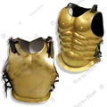 Premium Greek Muscle Cuirass Armor Replica Goldwith high-carbon stainless steel.