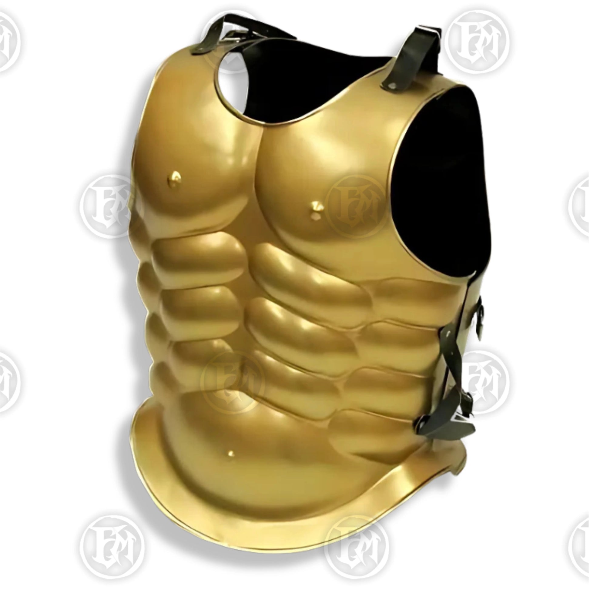 Premium Greek Muscle Cuirass Armor Replica Goldwith high-carbon stainless steel.