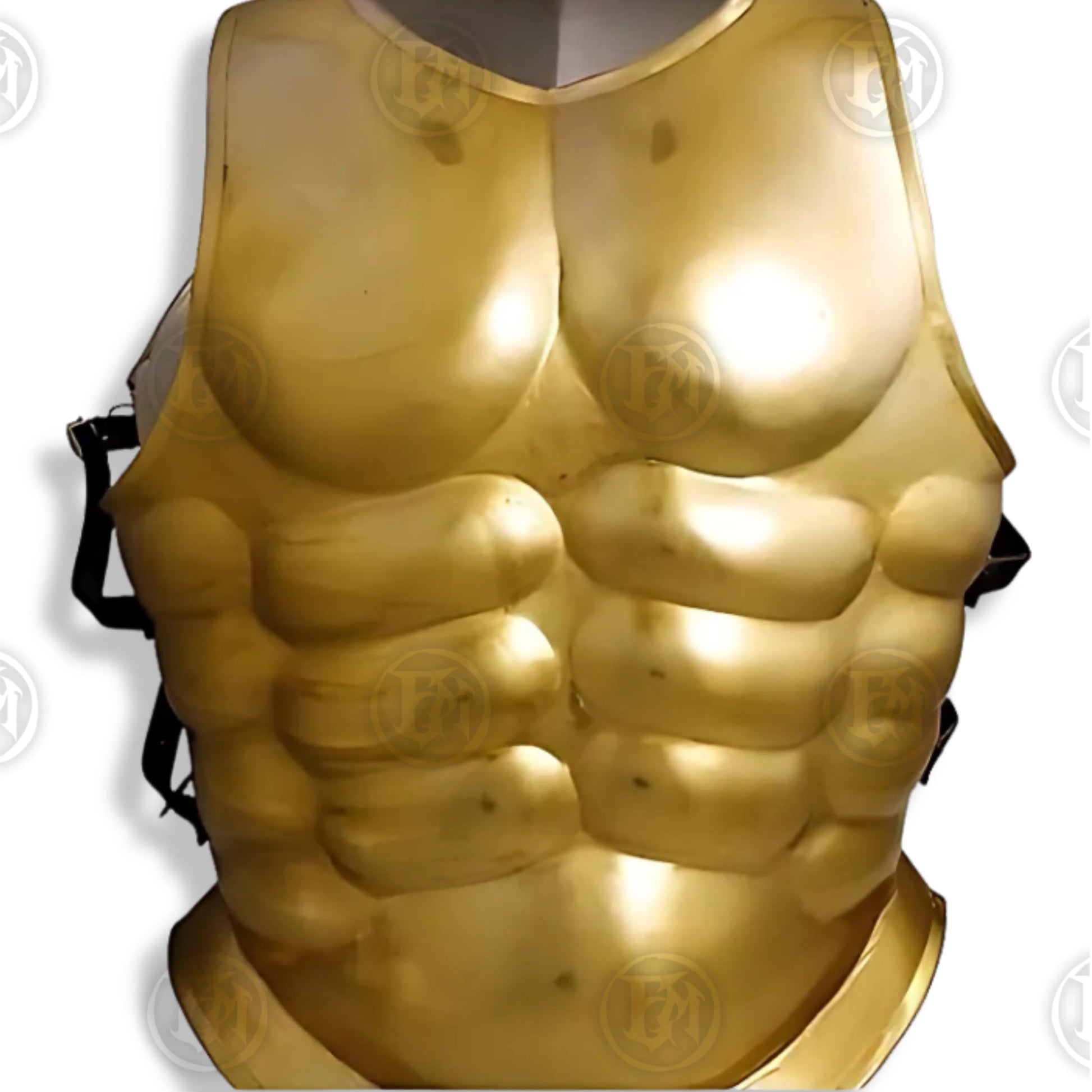 Premium Greek Muscle Cuirass Armor Replica Goldwith high-carbon stainless steel.