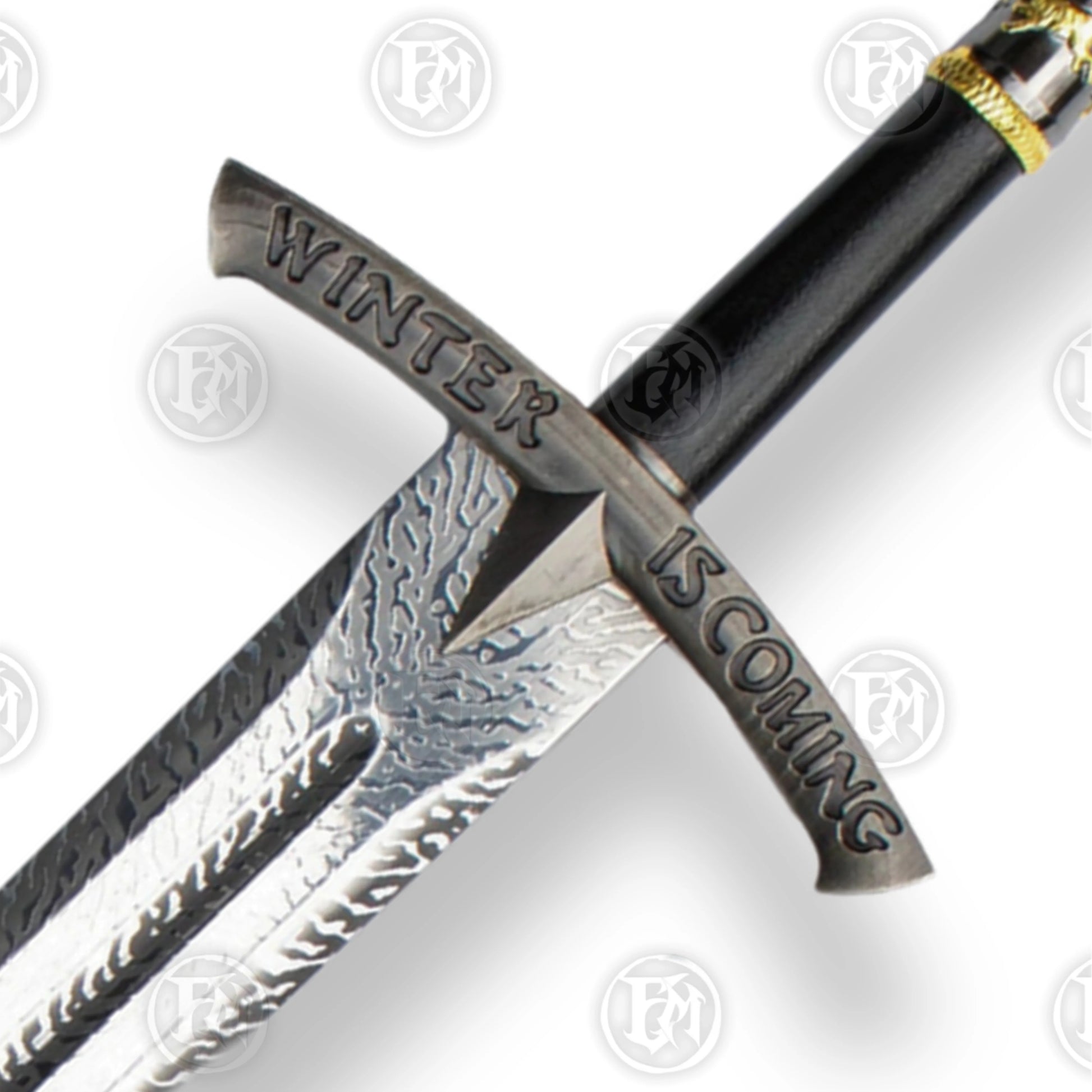 Premium Ice Eddard Starks Game of Thrones Sword Replica with damascus steel.