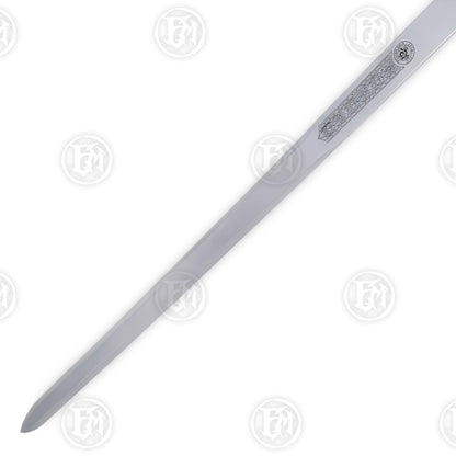 Premium King Arthur Excalibur Golden Sword Replica with stainless steel blade.