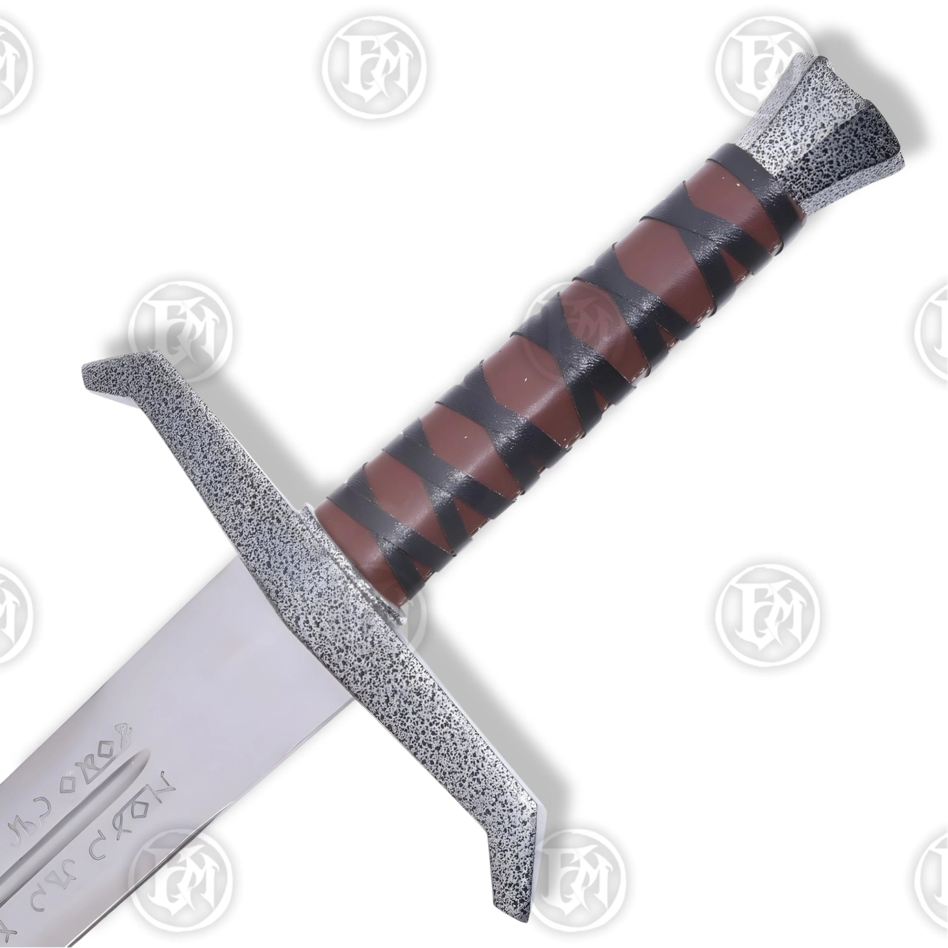 Premium King Arthur Excalibur Movie Silver Sword Replica with stainless steel blade.