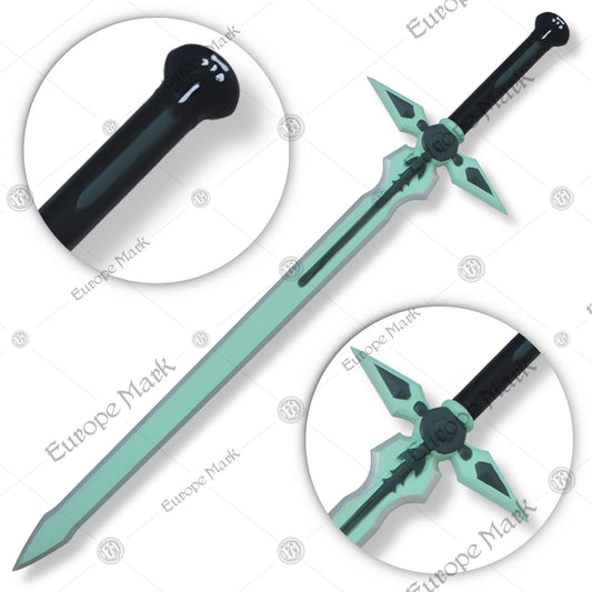 Premium Kirito Dark Repulser Sword SAO Replica with wood.