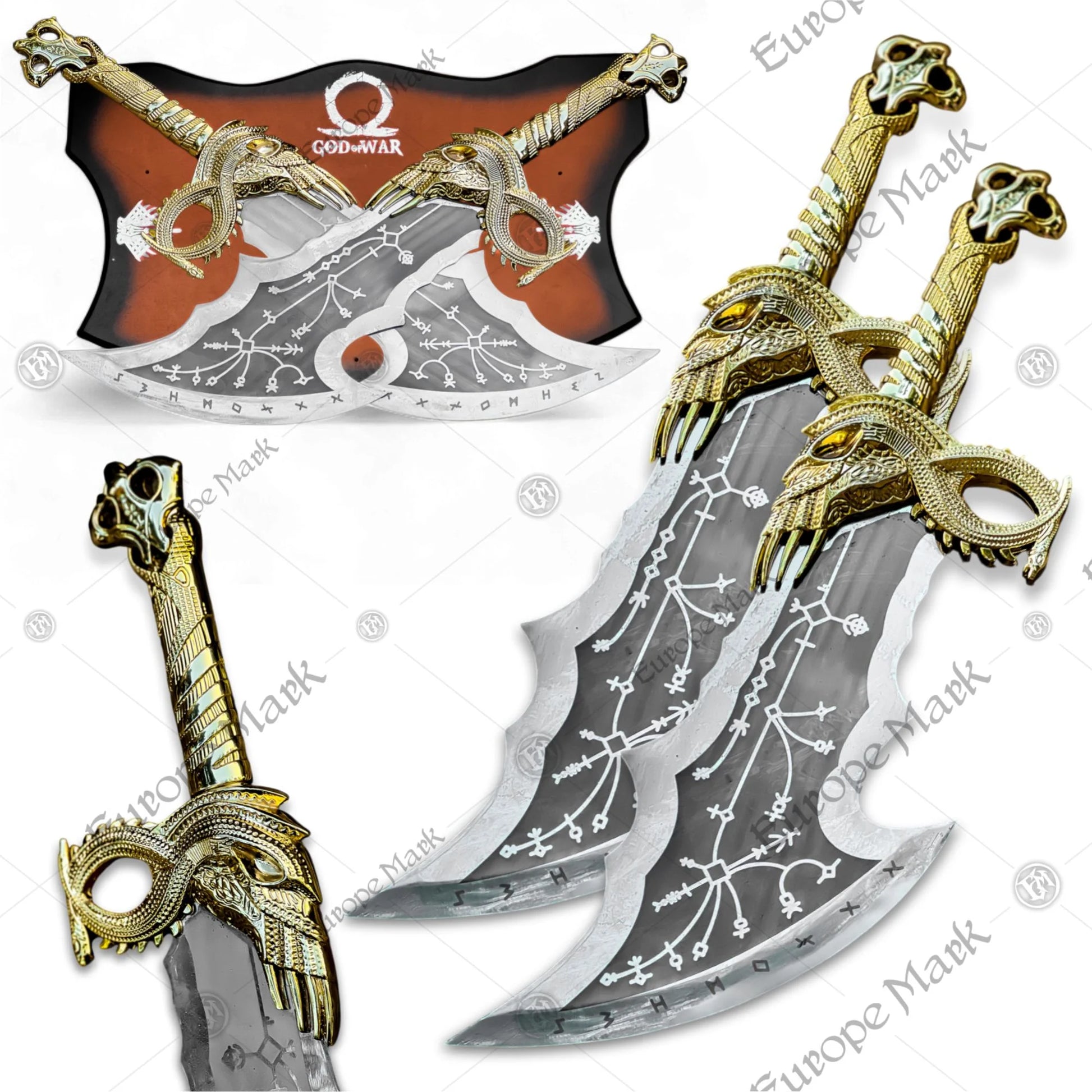Kratos Gold Blades of Chaos Replica GOW