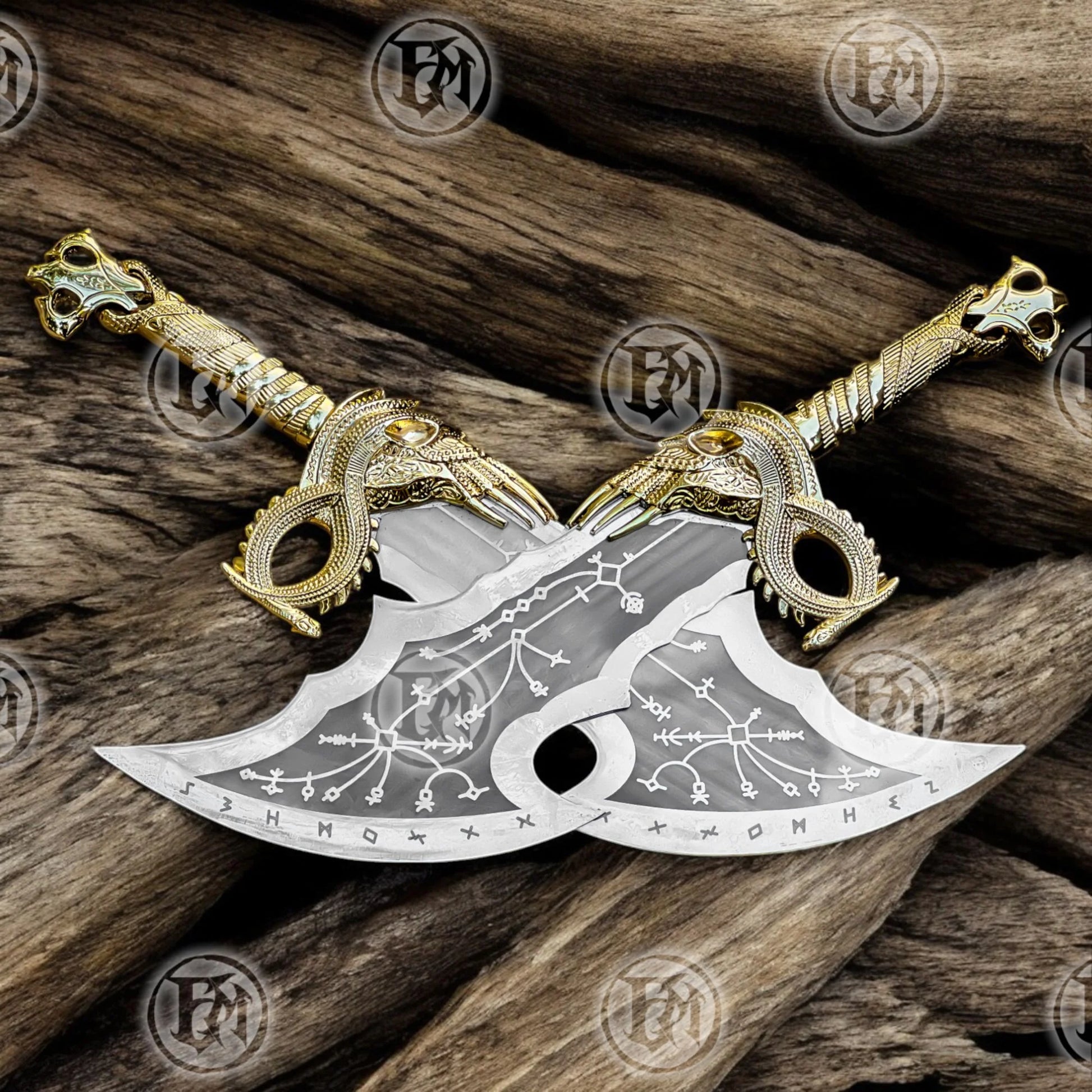 Kratos Gold Blades of Chaos Replica GOW