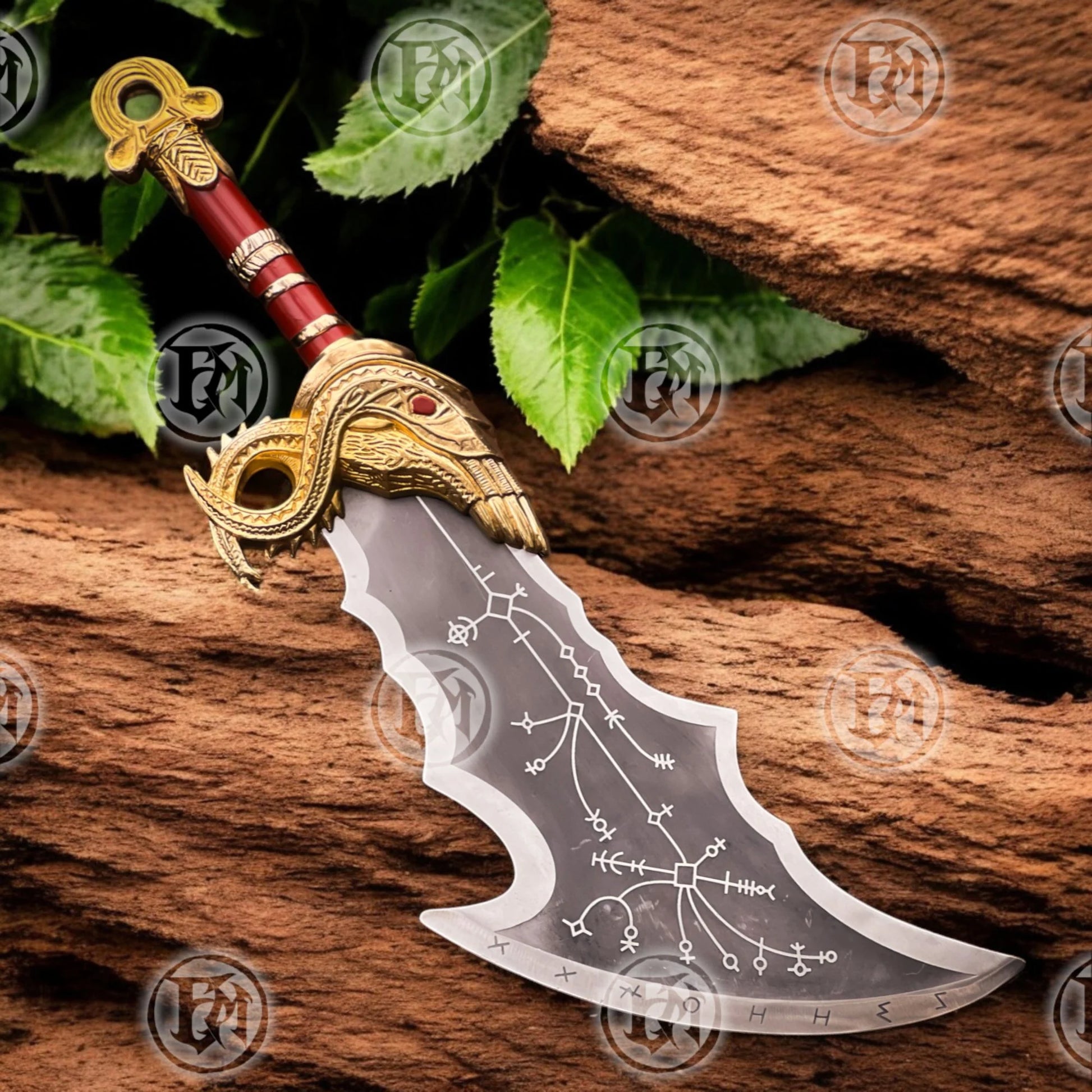 Kratos Red Chaos Blades Replica GOW