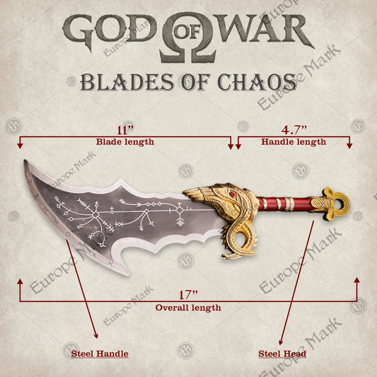 Kratos Red Chaos Blades Replica GOW