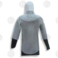 Premium Medieval Chain Mail Shirt Hauberk Armor Set Replica with aluminium rings.