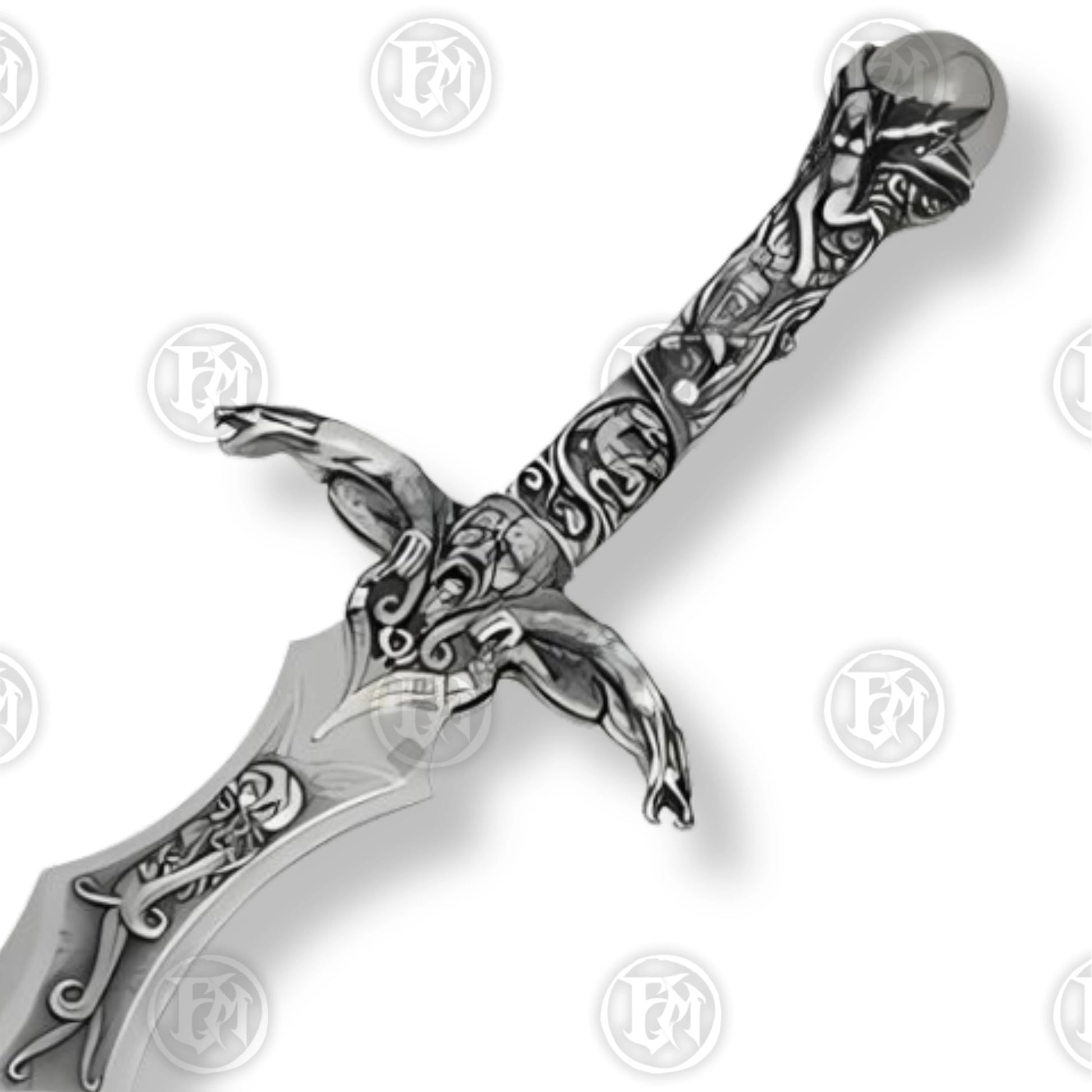 Premium Merlin Excalibur Movie Sword Replica with stainless steel blade.