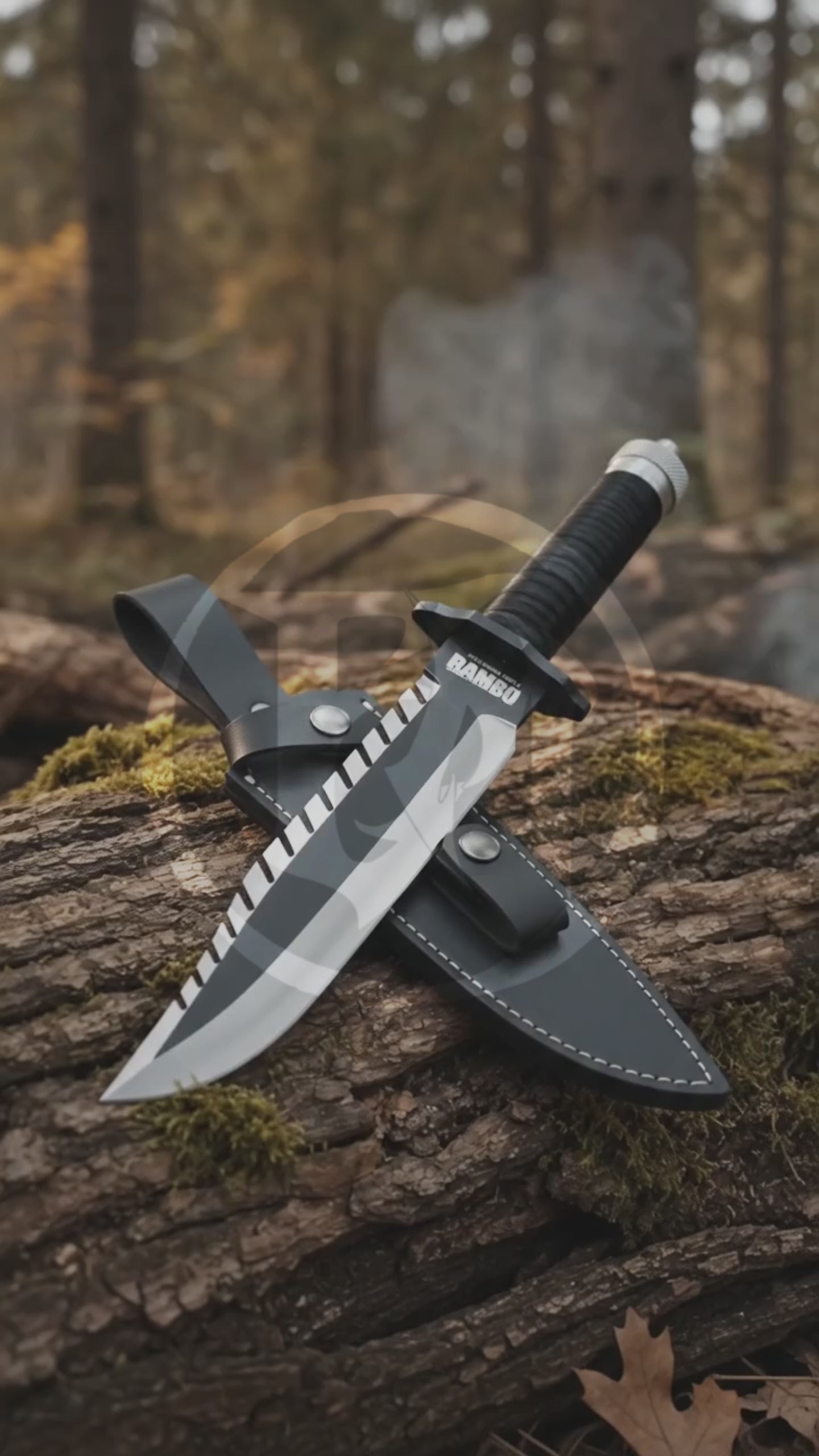 Rambo First Blood Part II Knife Replica – Survival Kit & Sheath
