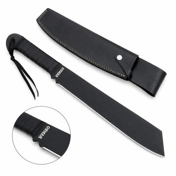 Premium Rambo IV Machete Cosplay Replica with Ebony Stand