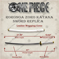 Premium Roronoa Zoro's Sword Replica One Piece with Ebony Stand