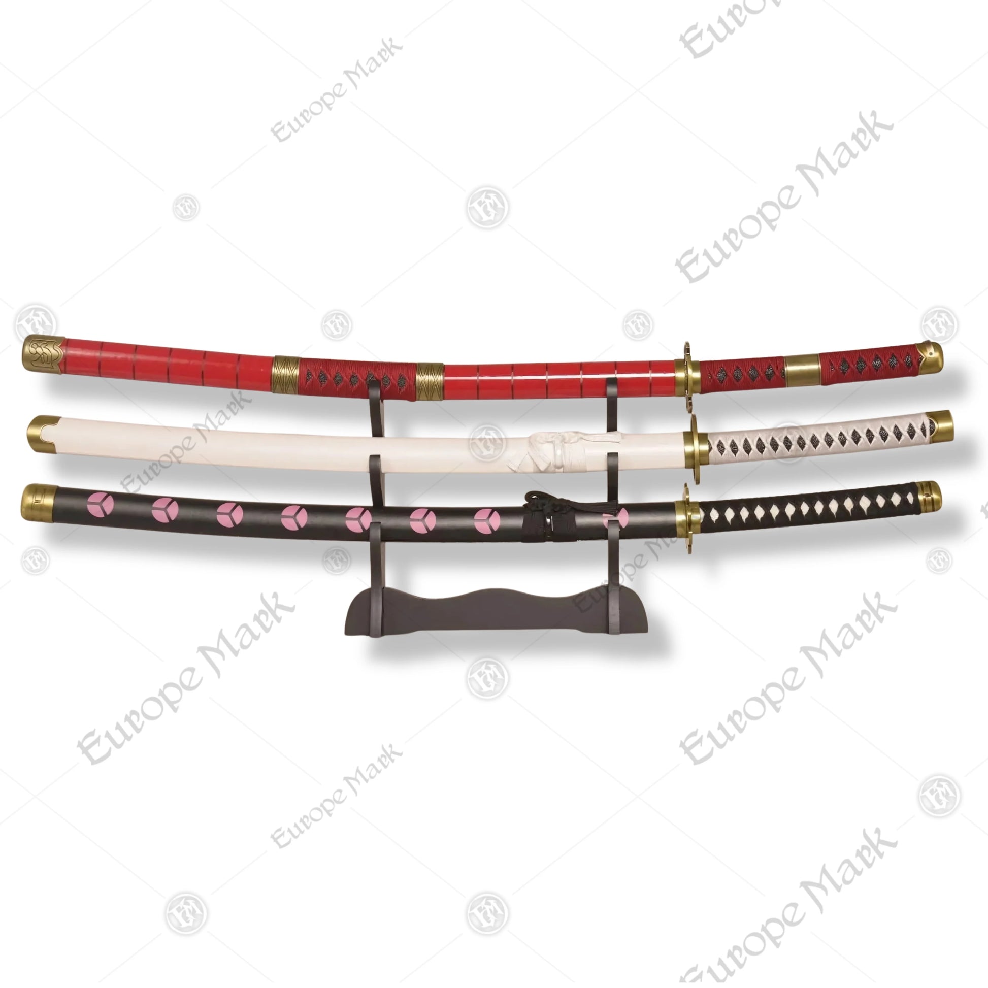 Premium Roronoa Zoro's Sword Replica One Piece with Ebony Stand