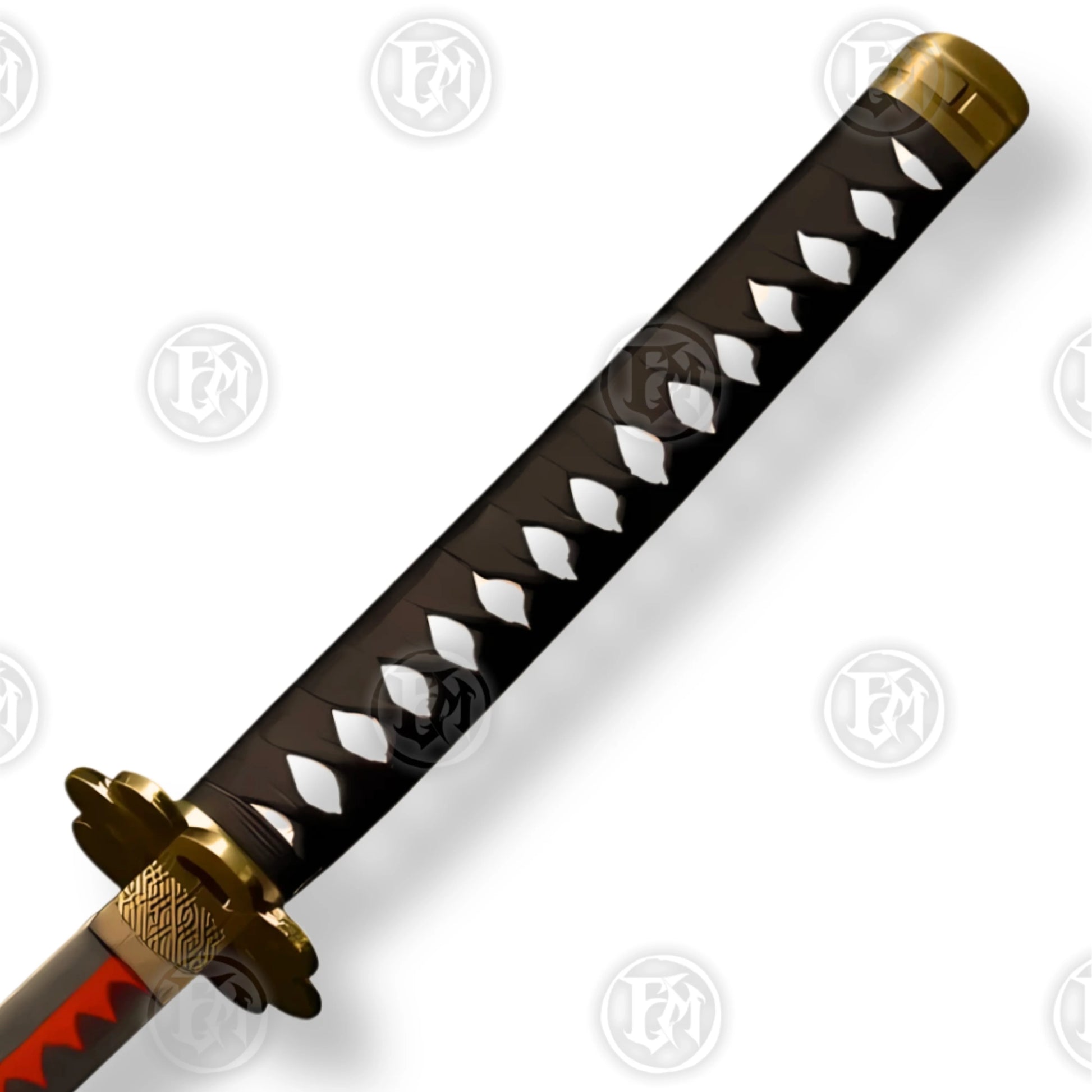 Premium Roronoa Zoro's Sword Replica One Piece with Ebony Stand