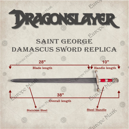 Espada Damasco de San Jorge Matadragones