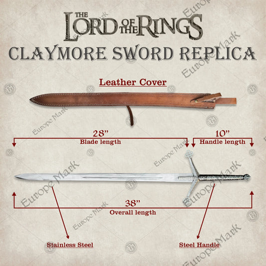 Royal Scottish Claymore Replica Sword – LOTR