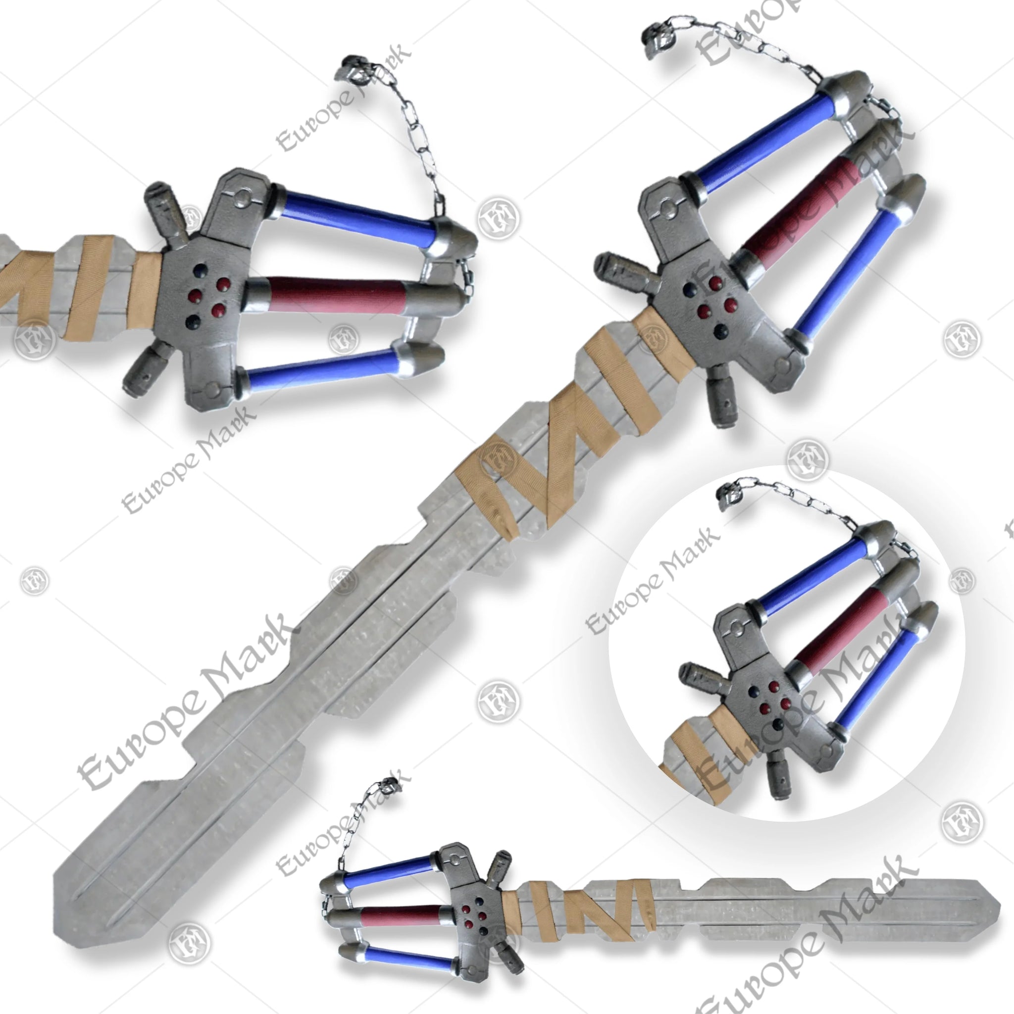 Premium Sora Fenrir Kingdom Hearts Keyblade Replica with high-quality stainless steel.