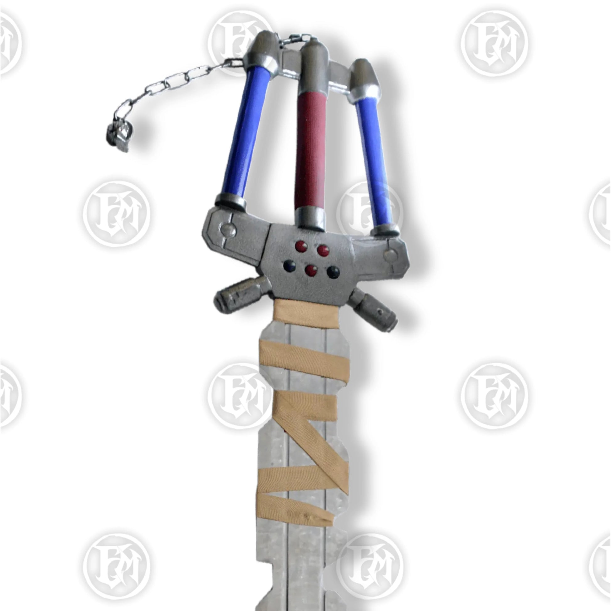 Premium Sora Fenrir Kingdom Hearts Keyblade Replica with high-quality stainless steel.