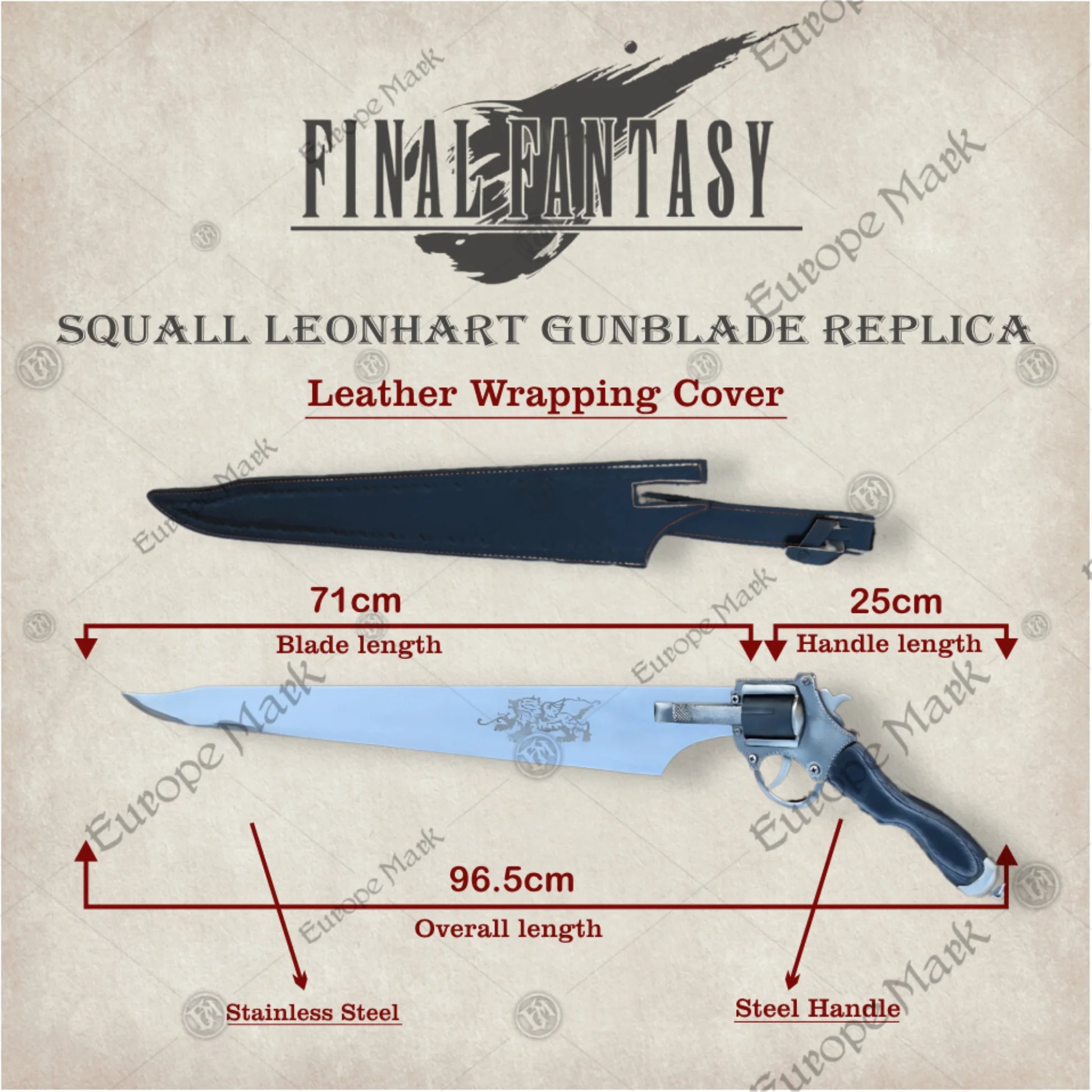 Squall Gunblade (FFVIII) - Functional Replica