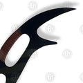 Premium Star Trek Full Tang Black Klingon Bat'leth Replica witn stainless steel blade.