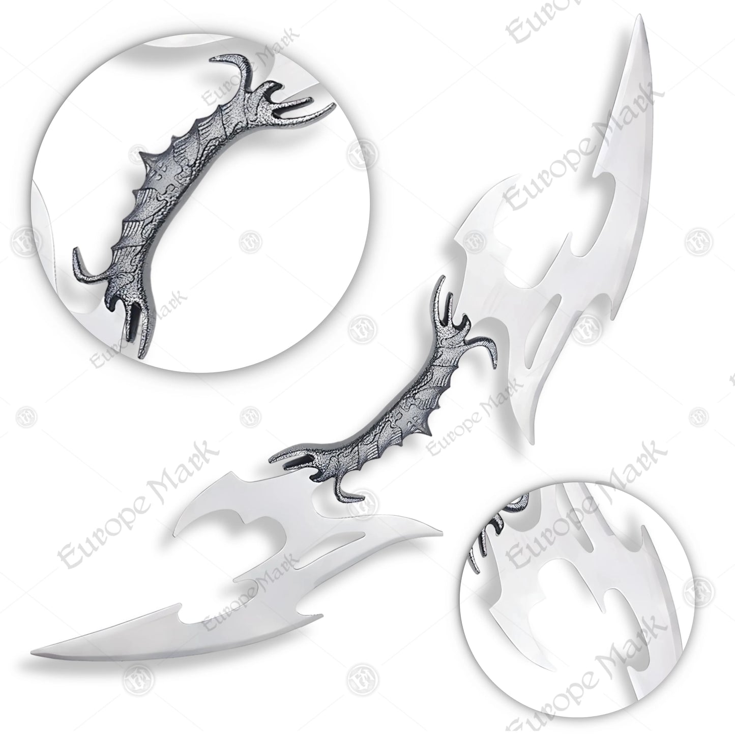 Premium Star Trek Klingon Bat’leth Valdris Blade Replica with stainless steel.