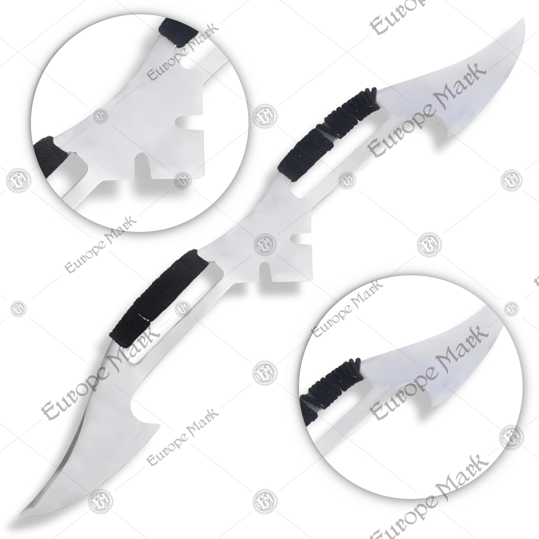 Premium Star Trek Medieval Klingon Bat'leth Replica with stainless steel blade.