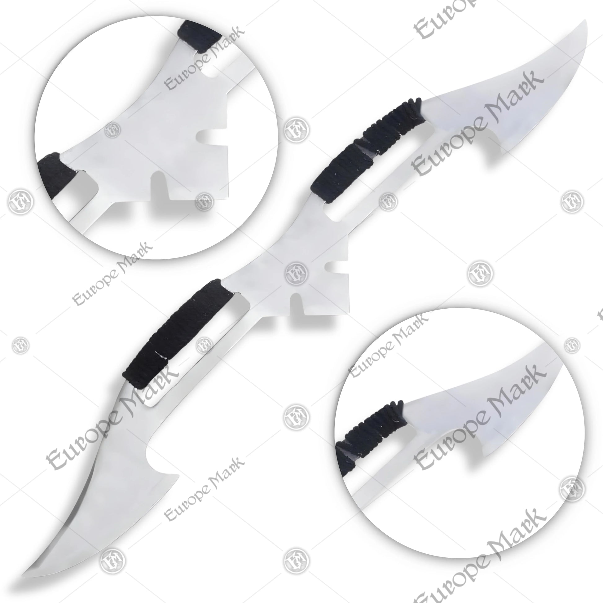 Premium Star Trek Medieval Klingon Bat'leth Replica with stainless steel blade.