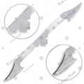 Premium Star Trek Medieval White Klingon Bat'leth Replica with stainless steel blade.
