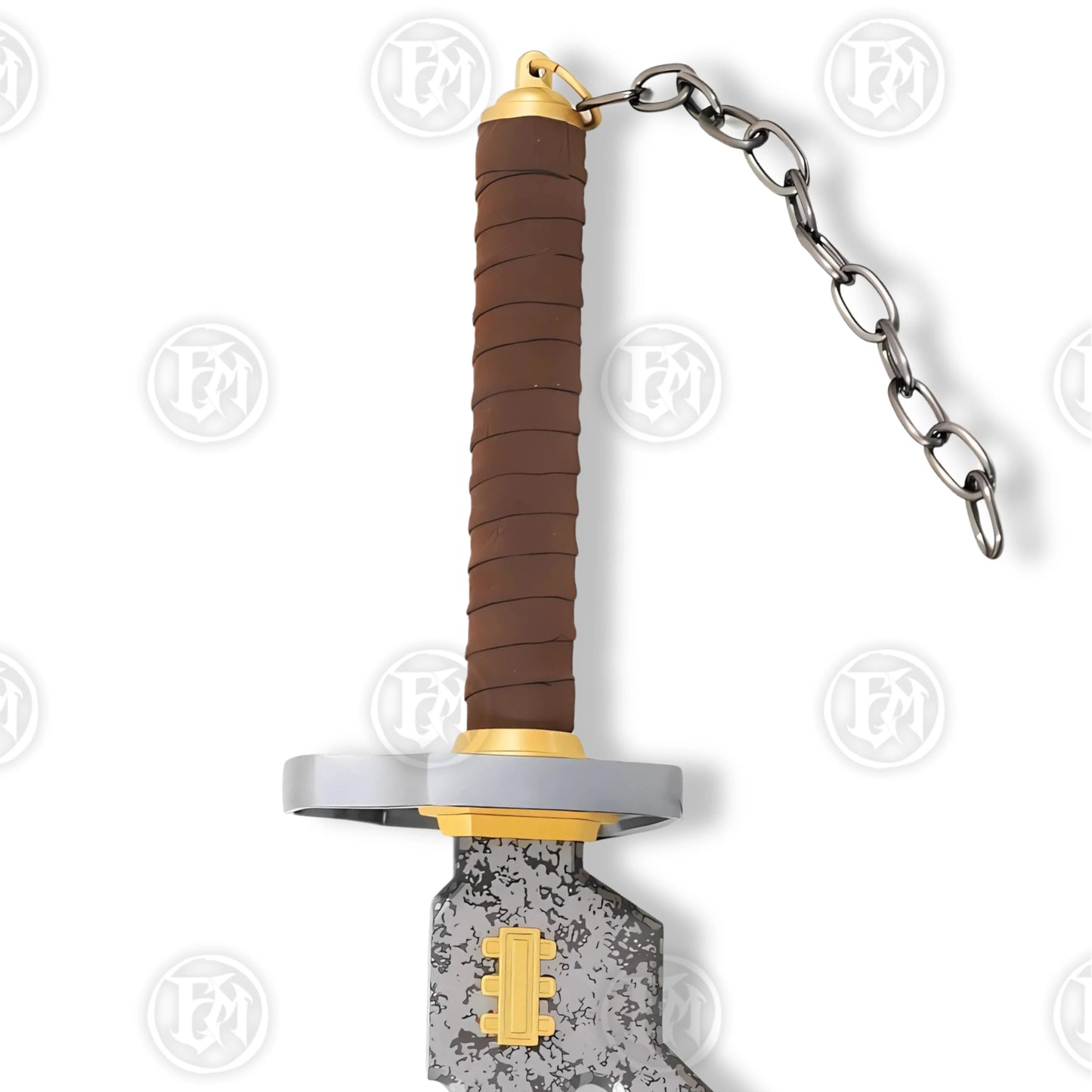 Premium Toji Fushiguro Jujutsu Kaisen Damascus Sword Replica with Ebony Plaque