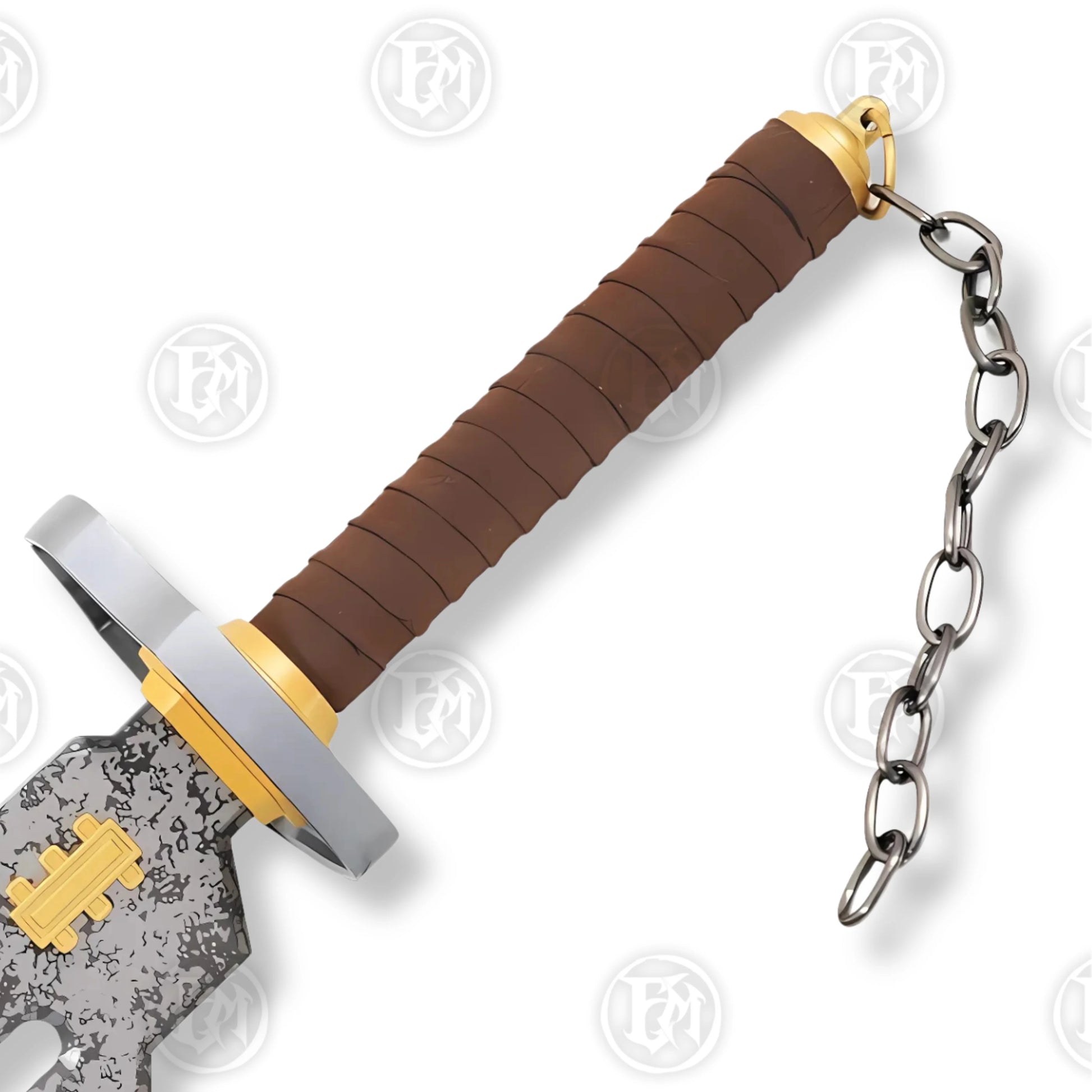 Premium Toji Fushiguro Jujutsu Kaisen Damascus Sword Replica with Ebony Plaque