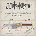 Premium Toji Fushiguro Jujutsu Kaisen Sword Replica with Ebony Plaque