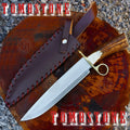 Premium Tombstone Billy Clanton Bowie Knife Replica with 1095 carbon steel.