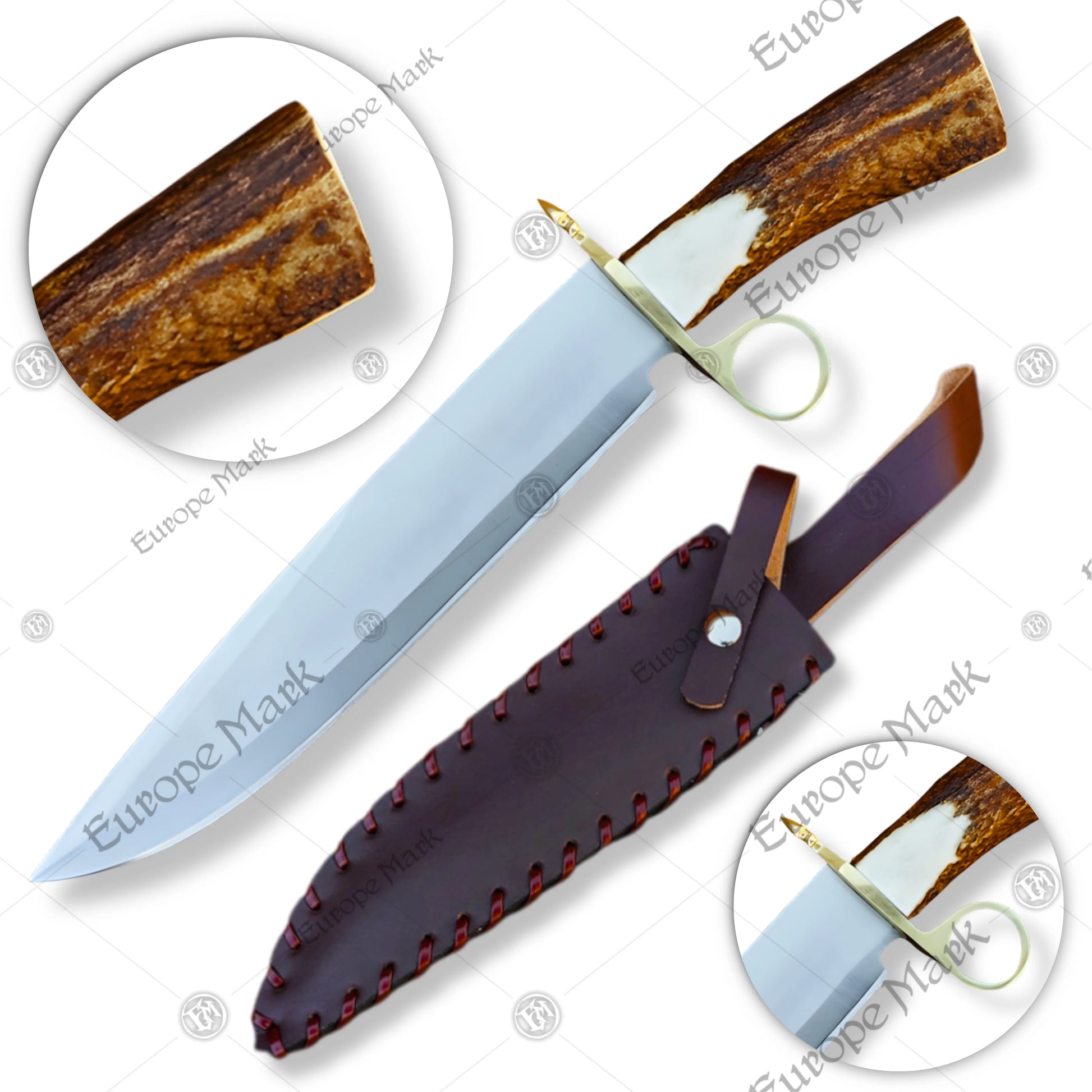 Premium Tombstone Billy Clanton Bowie Knife Replica with 1095 carbon steel.