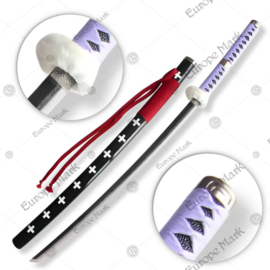 Premium Trafalgar Law Kikoku One Piece Katana Replica with carbon steel.