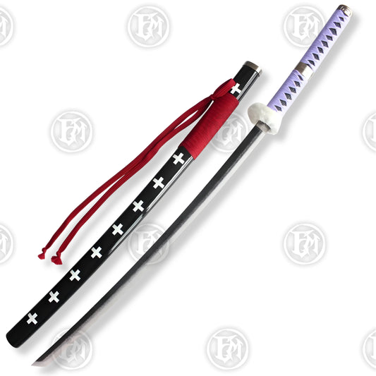Premium Trafalgar Law Kikoku One Piece Katana Replica with carbon steel.