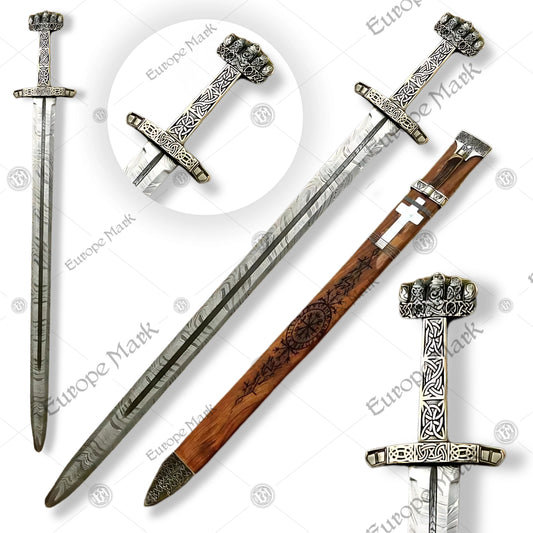 Valhalla Wooden Damascus Viking Sword