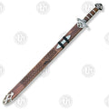 Premium Viking Heritage Damascus Sword Replica with Runic Scabbard