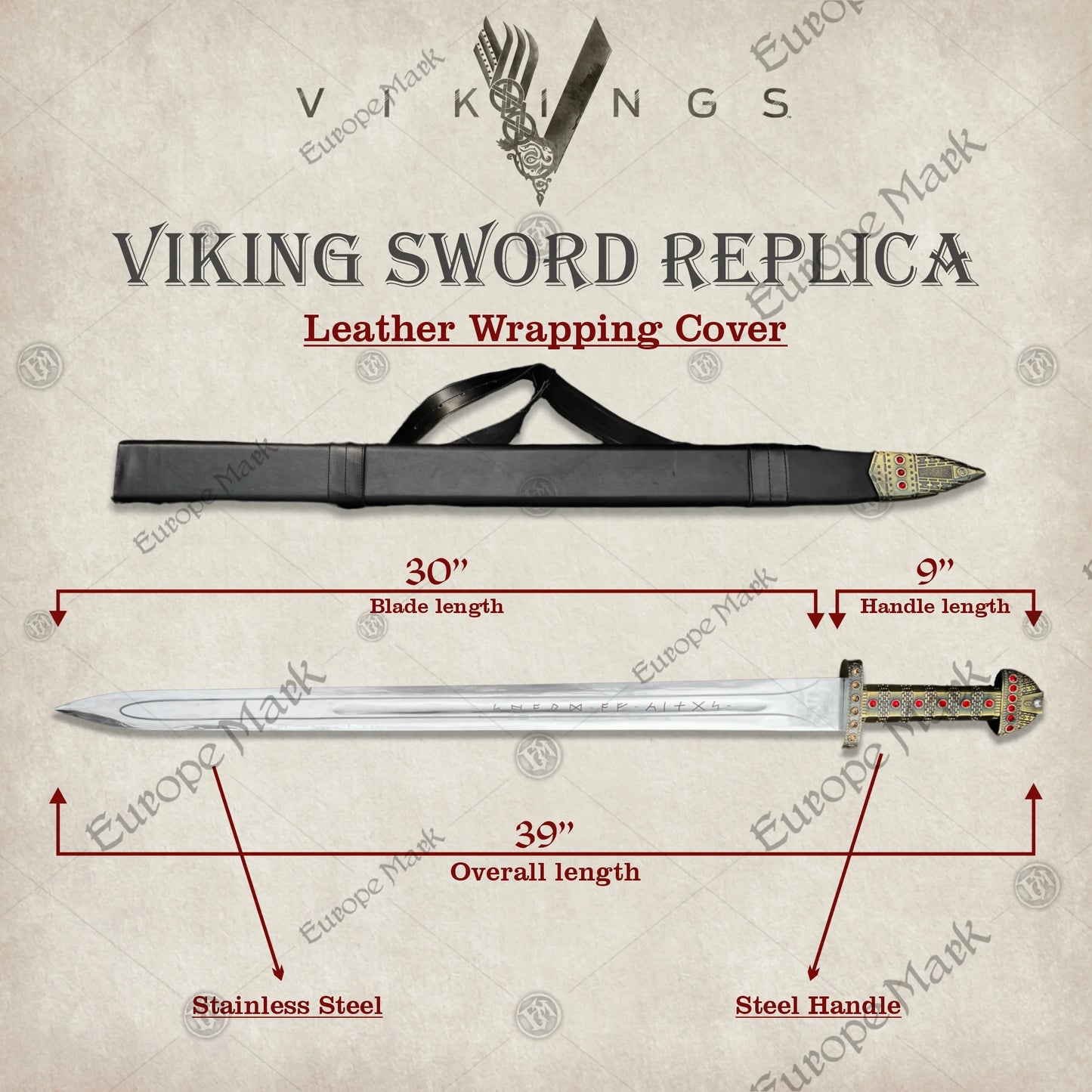 Viking Sword Replica – King Ragnar Lothbrok's Blade
