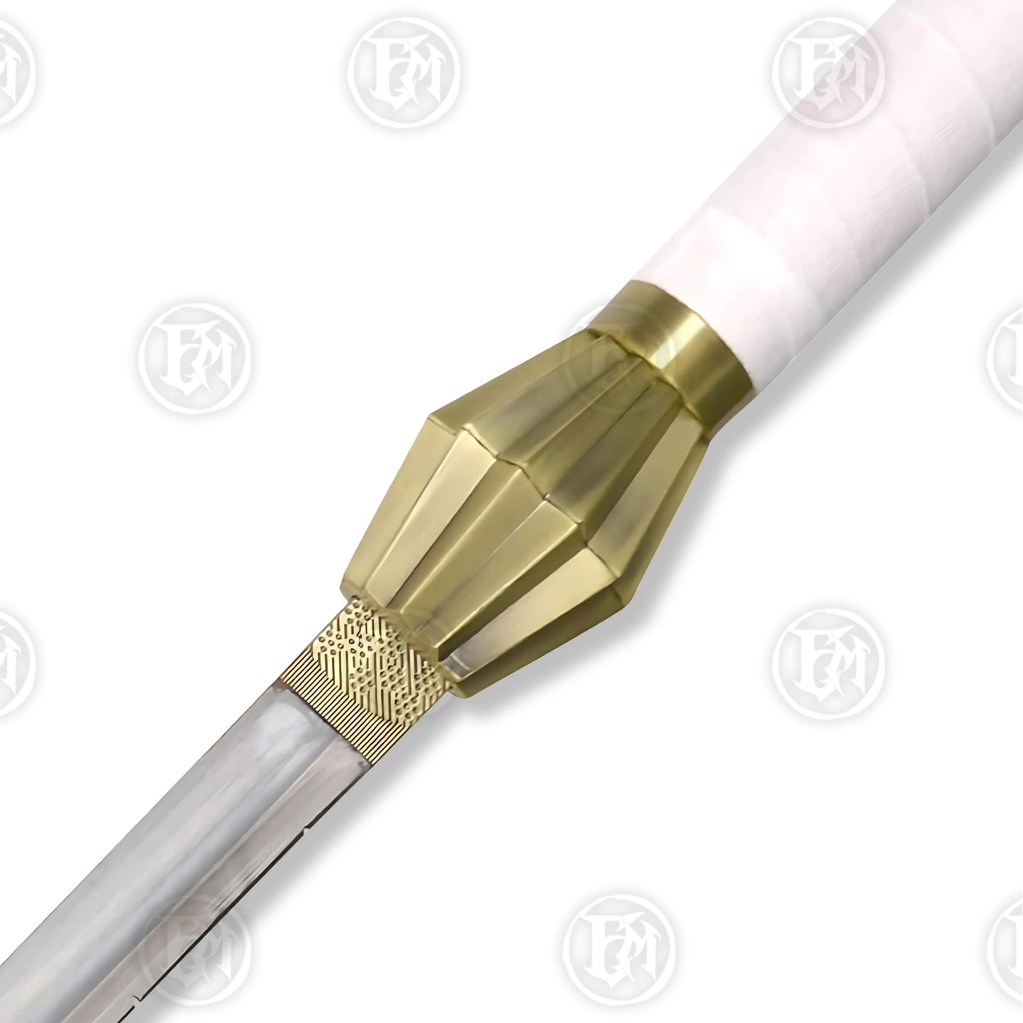 Zaraki Kenpachi Sword Replica – Bleach Anime Collectible Sword with Hand-Wrapped Wax Rope Handle and Carbon Steel Blade.