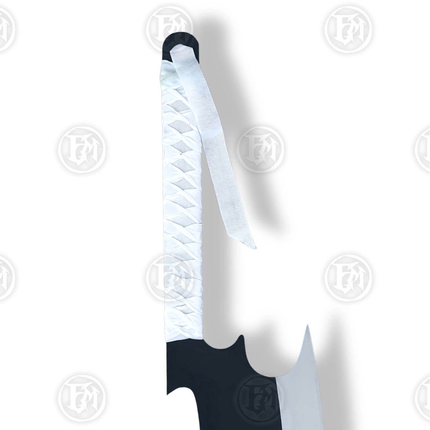 Premium Zaraki Nozarashi Shikai Sword Replica Bleach with Mahogany Stand.